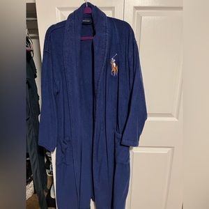 Ralph Lauren robe navy blue XL